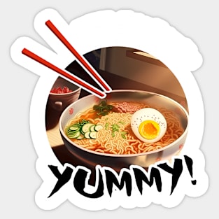 Delicous Japanese Food Ramen Noodles - Anime Shirt Sticker